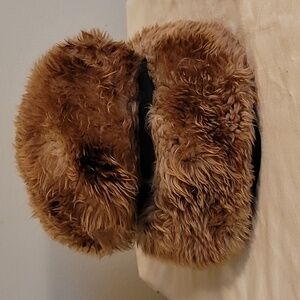 Vtg Superarno Tuscan Genuine Lamb Shearling Skin Fur Italy Italian Fluffy Hat